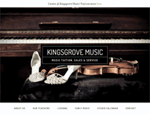 Tablet Screenshot of kingsgrovemusic.net.au